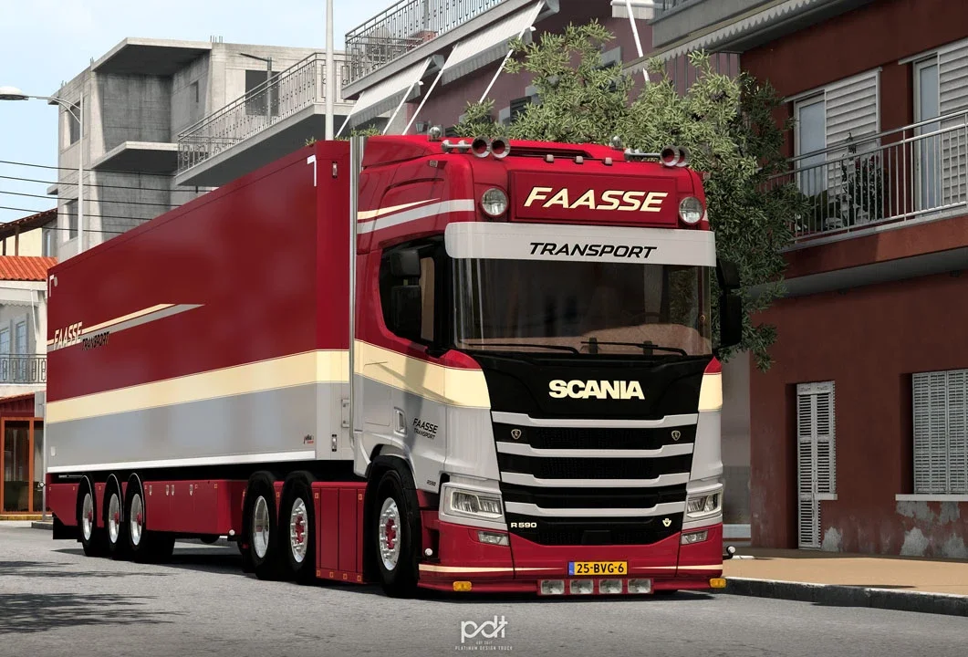 Scania R590 + Trailer Faasse Transport v1.0 4
