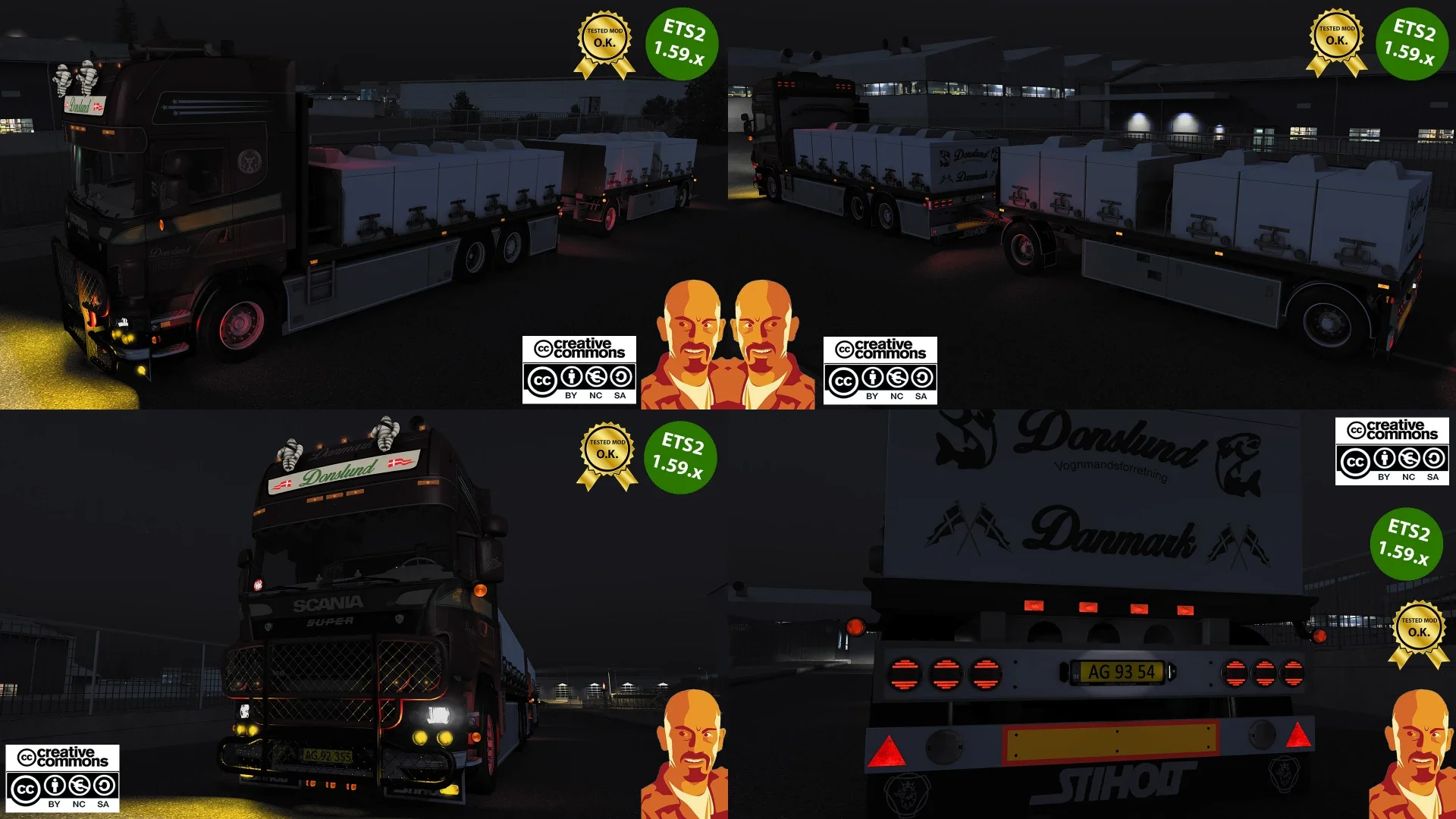 SCANIA R560 DONSLUND + TRAILER v6.0 2