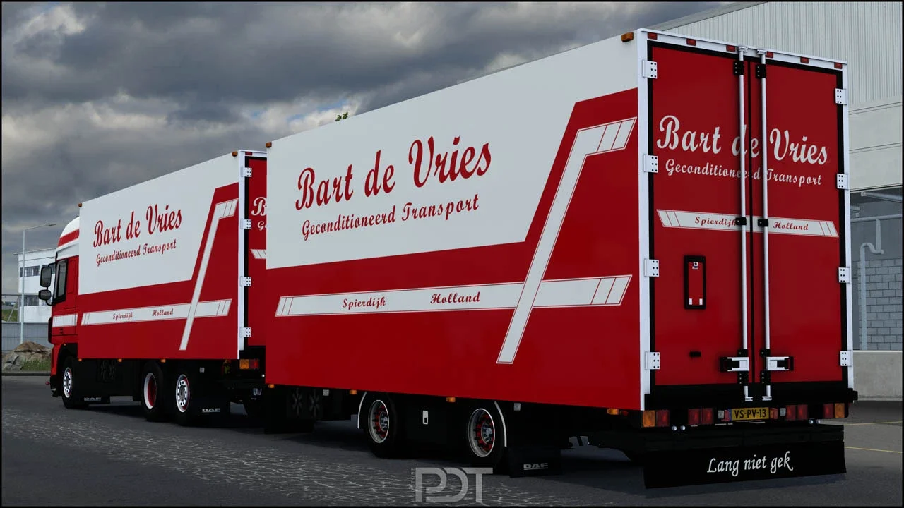 DAF XF 105 + Trailer Bart De Vries v10 4