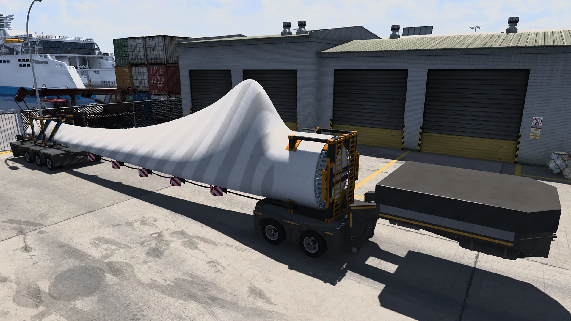 20.2 Meter Windmill Blade Cargo for Lowloader 3
