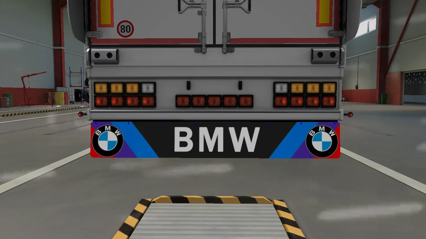 BMW Trailer Skin and Mudflaps 2