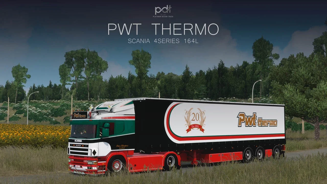 Scania 164L + Trailer Pwt Thermo v2.0 6