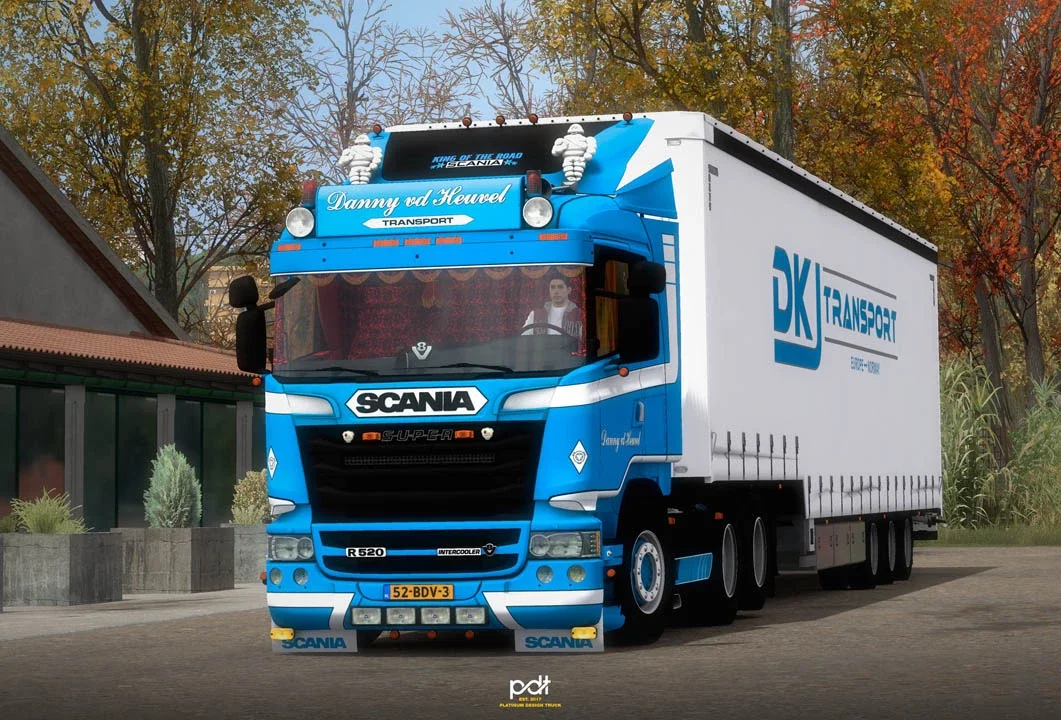 Scania R520 + Trailer Danny vd Heuvel v11 5