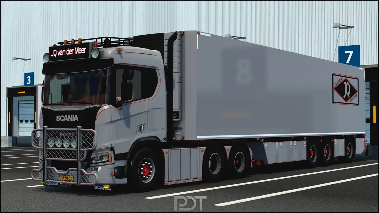 Scania R650 + Trailer JQ van der Meer v12