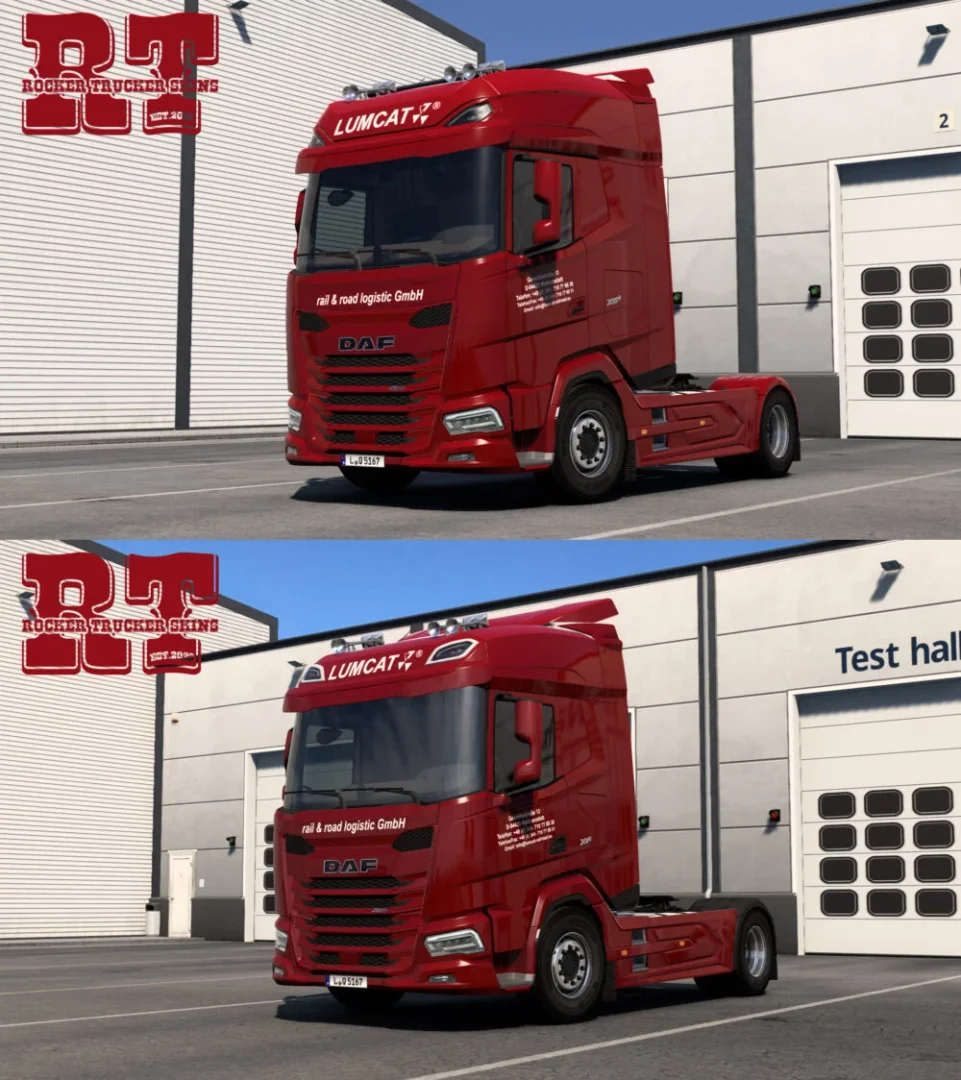 Lumcat Rail Road Logistic GmbH Skins for DAF NGD/XD 2