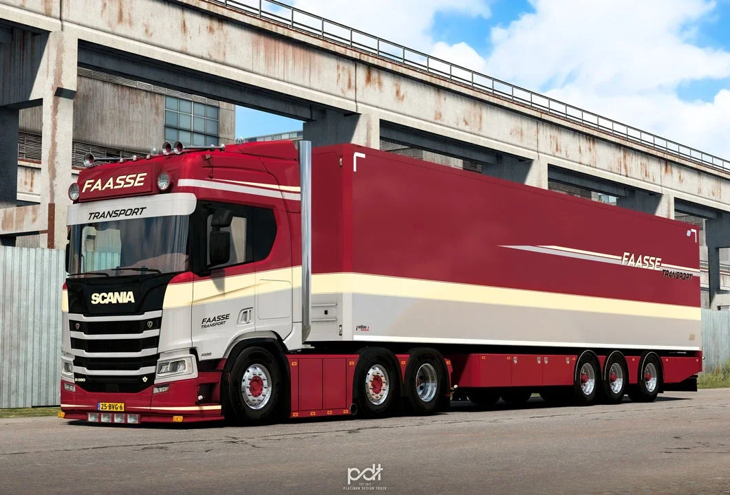 Scania R590 + Trailer Faasse Transport v1.0 5