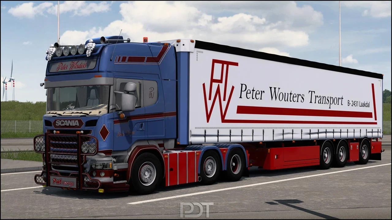 Scania R520 Peter Wouters+Trailer v8.0
