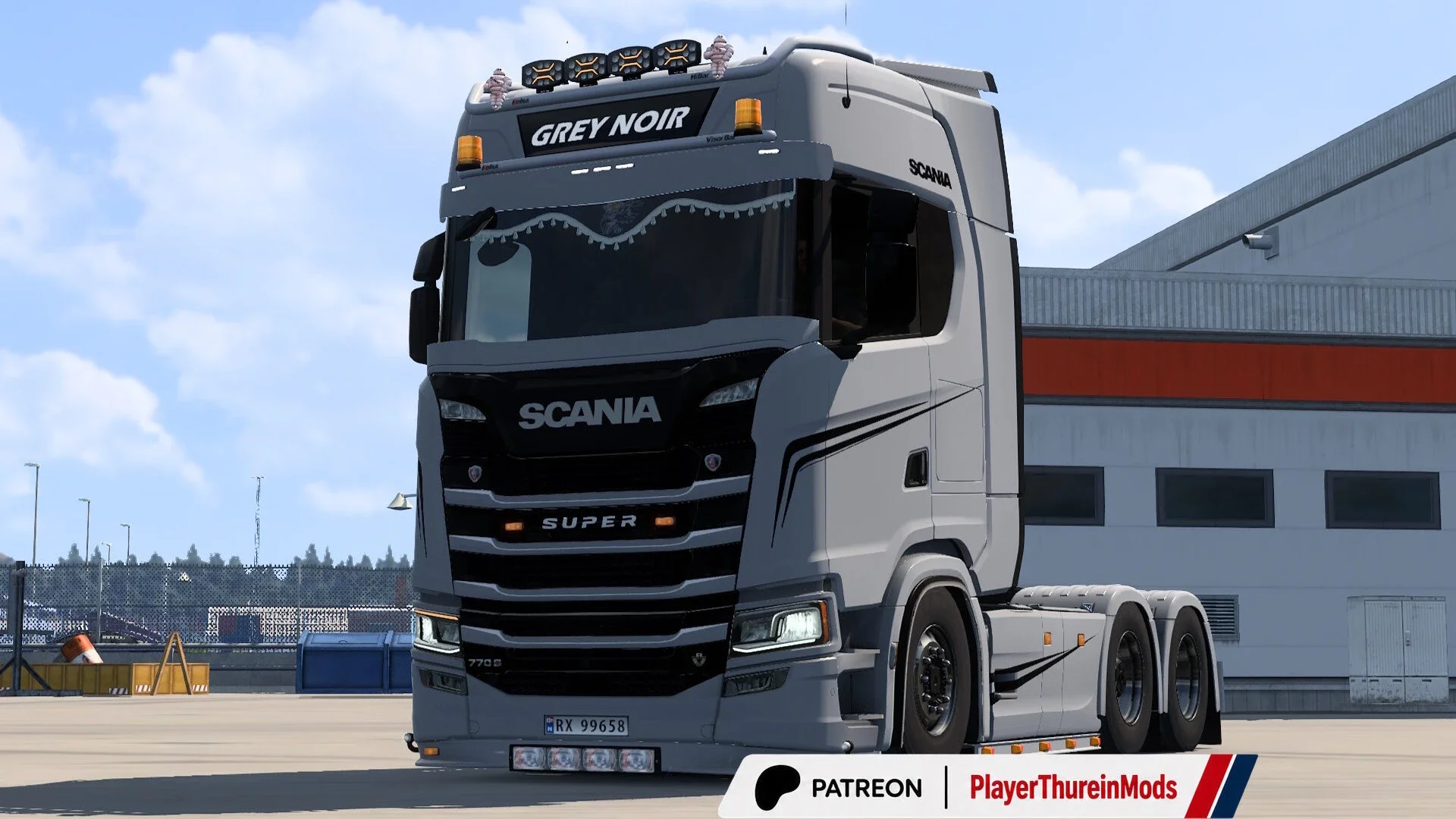 Grey Noir Skin for Scania v1.0 2