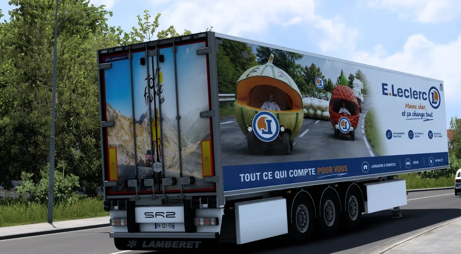 Leclerc Tour De France 2026 Trailer Skin v1.0 2