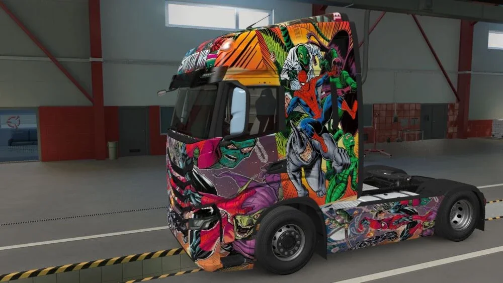 Iveco S-Way Spiderman Skin v1.0 3