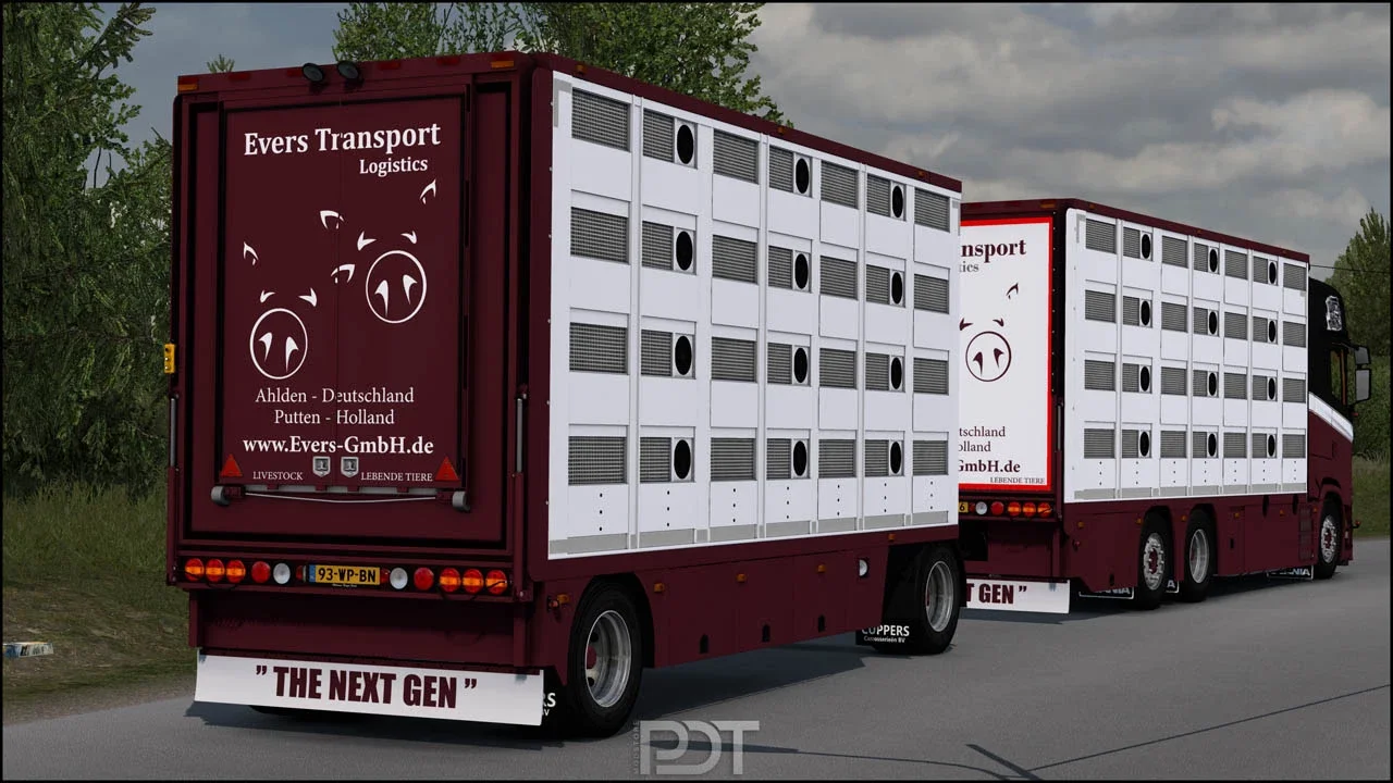 Scania S500 + Trailer Evers Transport v13 5