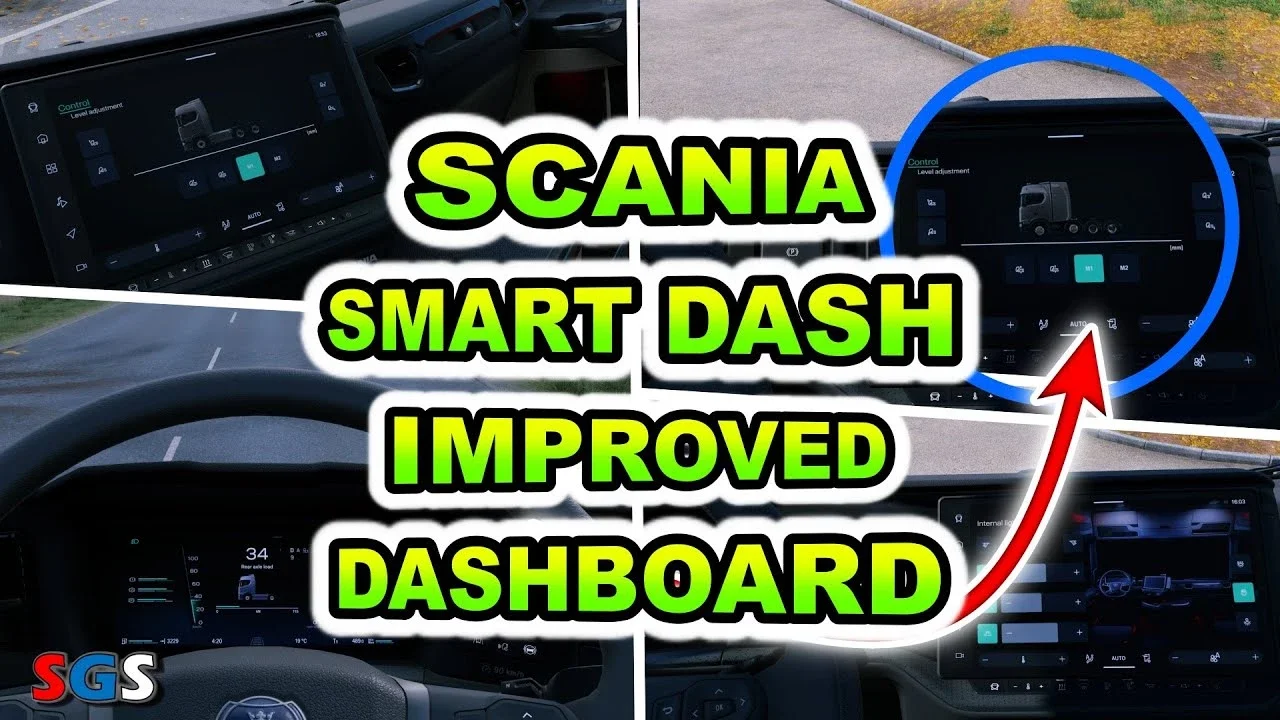 Scania Smart Dash Improved Dashboard v1.6