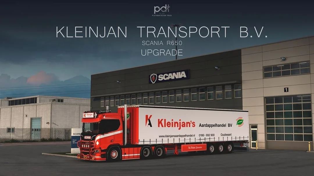 Scania R650 Kleinjan Transport B.V + Trailer v15.0