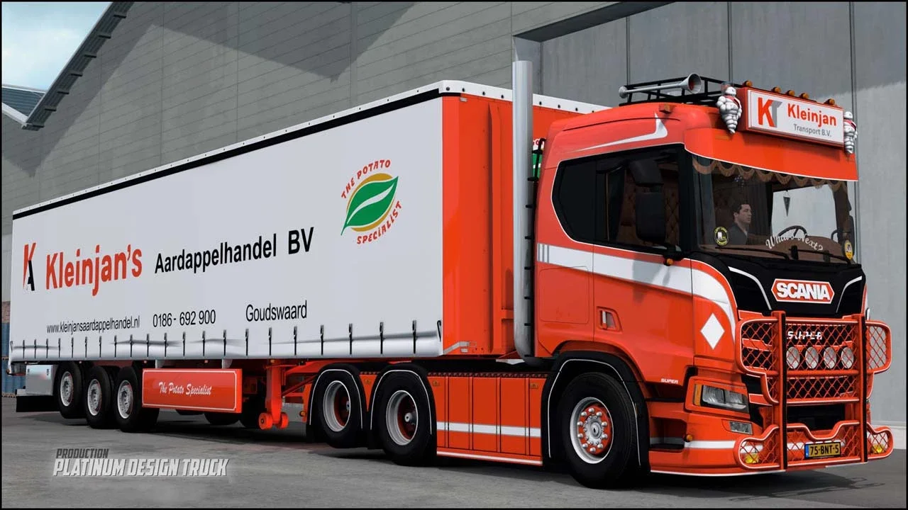 Scania R650 Kleinjan Transport B.V + Trailer v15.0 3