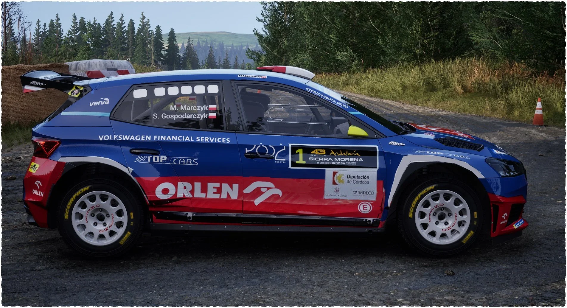 Skoda Fabia Rally2 #1 Mikołaj Marczyk | Szymon Gospodarczyk v1.01 6