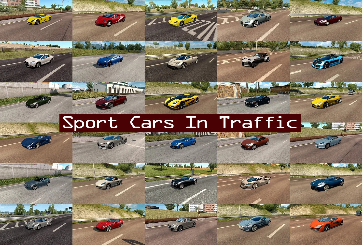 Sport Cars Traffic Pack v12.7.13 2