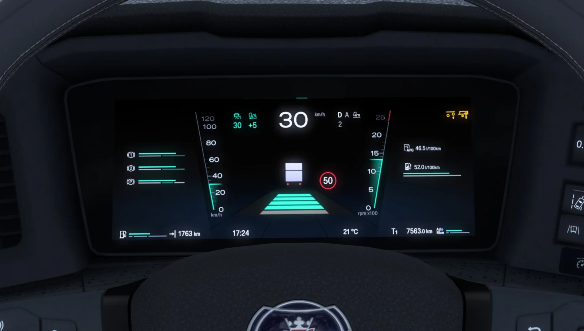 Realistic Scania SmartDash v1.651