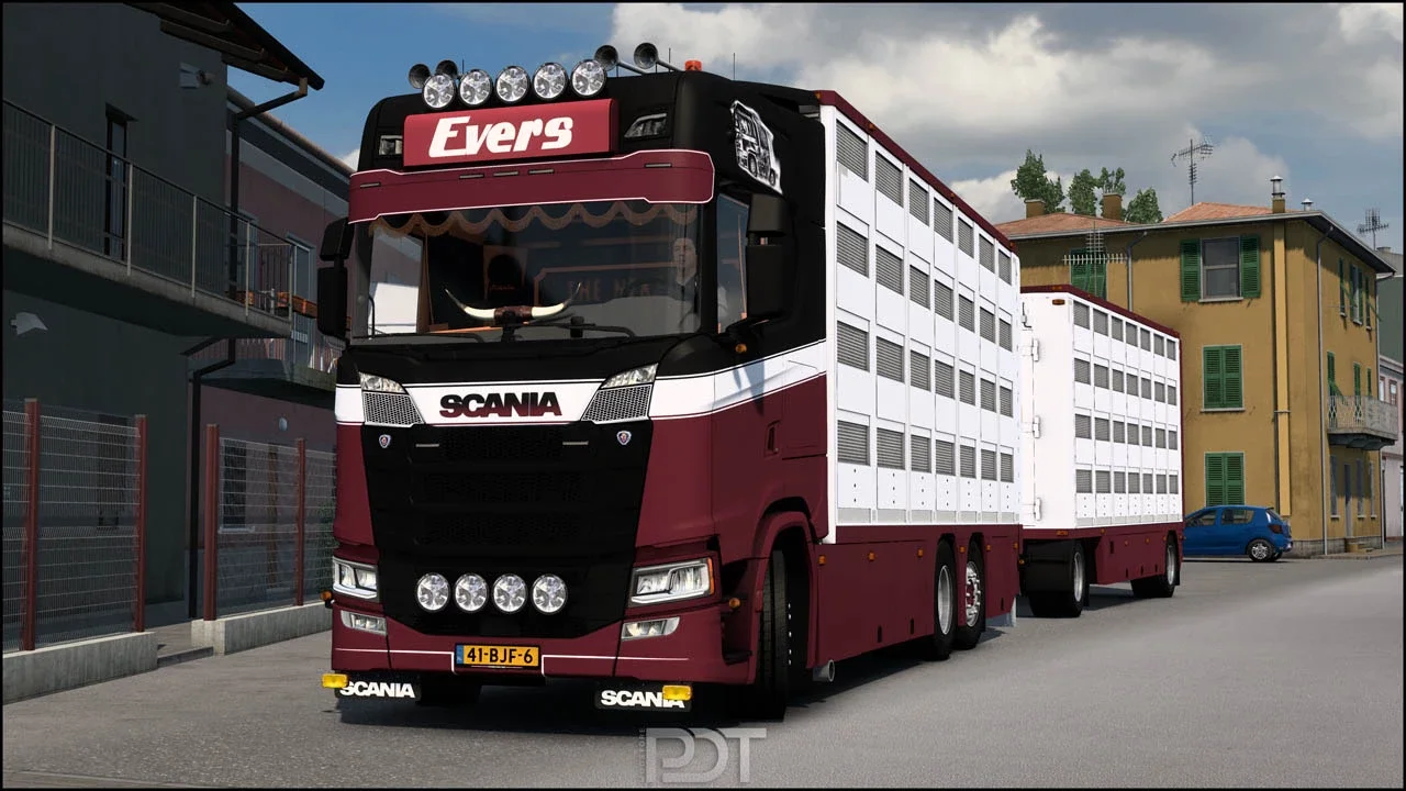 Scania S500 + Trailer Evers Transport v13 3