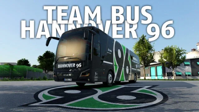 MAN Lion's Coach Hannover 96 Team Bus Skin v1.0 2
