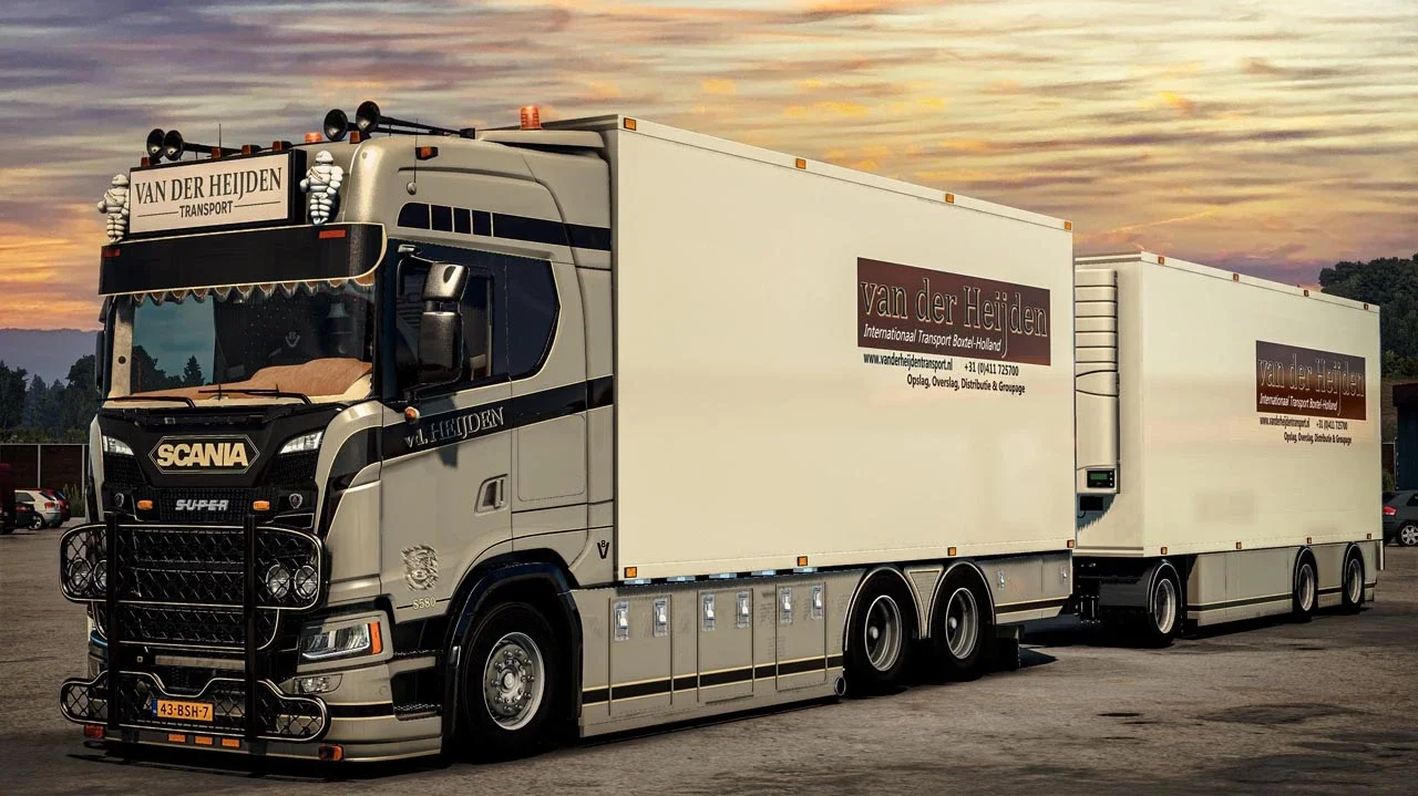 Scania NG S580 V8 Thermo Line Tandem + Trailer v4.0 5