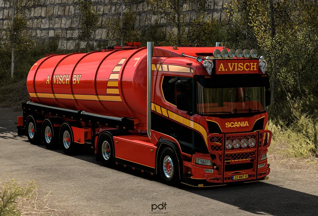 Scania R650 + Trailer A.VISCH v1.0 2