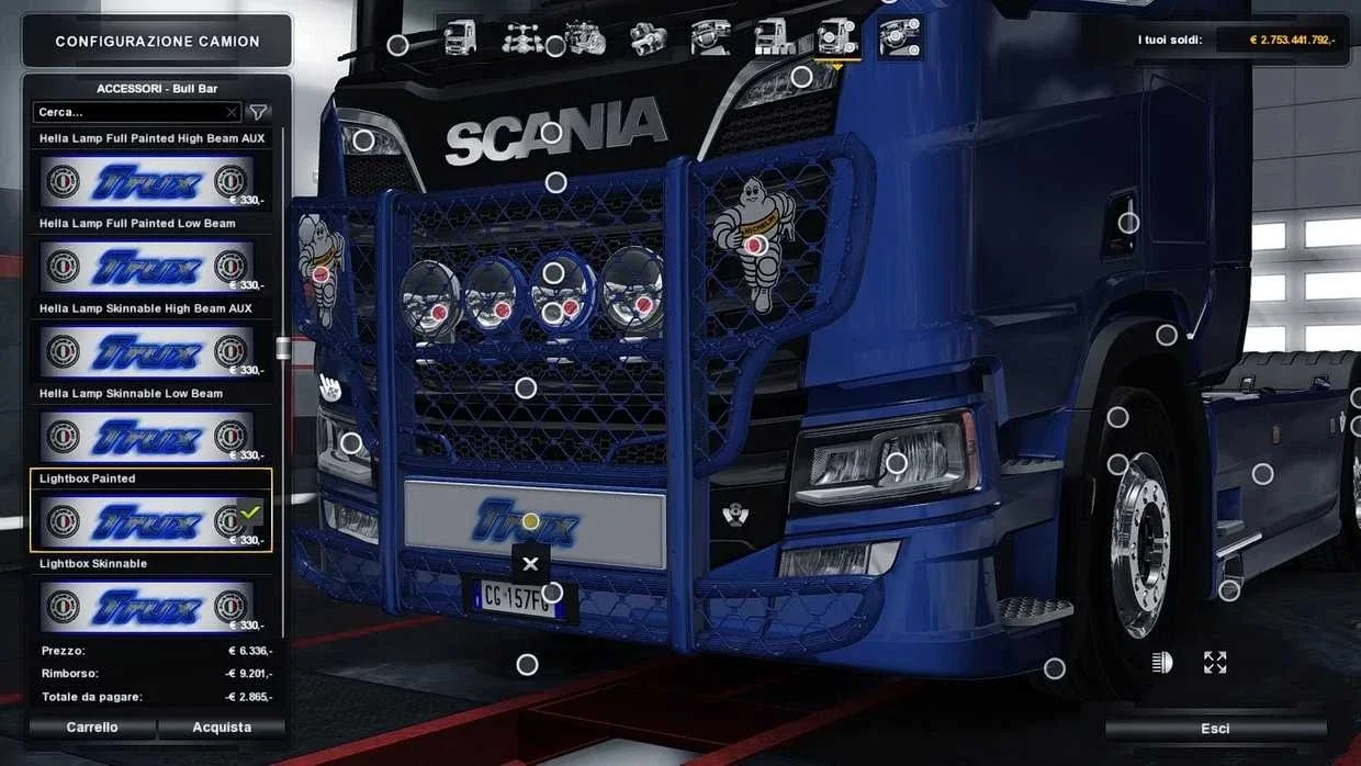 Bullbar Trux HighWay Scania NextGen Addon 2