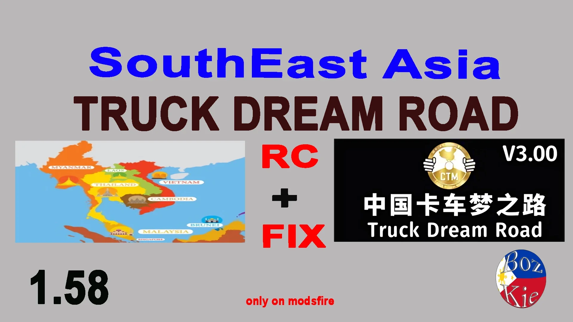 SouthEast Asia TRUCK DREAM ROAD V3 RC + FIX v2.0