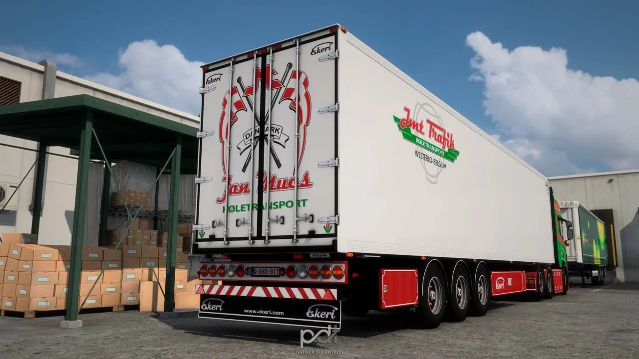 Scania R650 Jan Mues + Trailer v8.0
