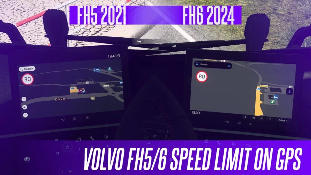 Volvo FH5/6 Speed Limit on GPS v1.58