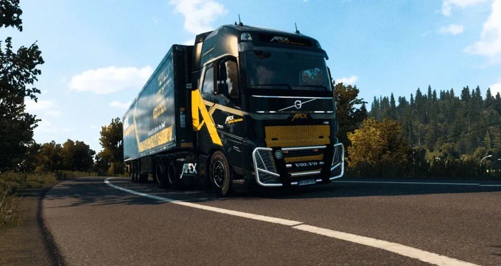 Volvo FH5, FH6, FH16 Apex Carrier Services Skin v1.0 3