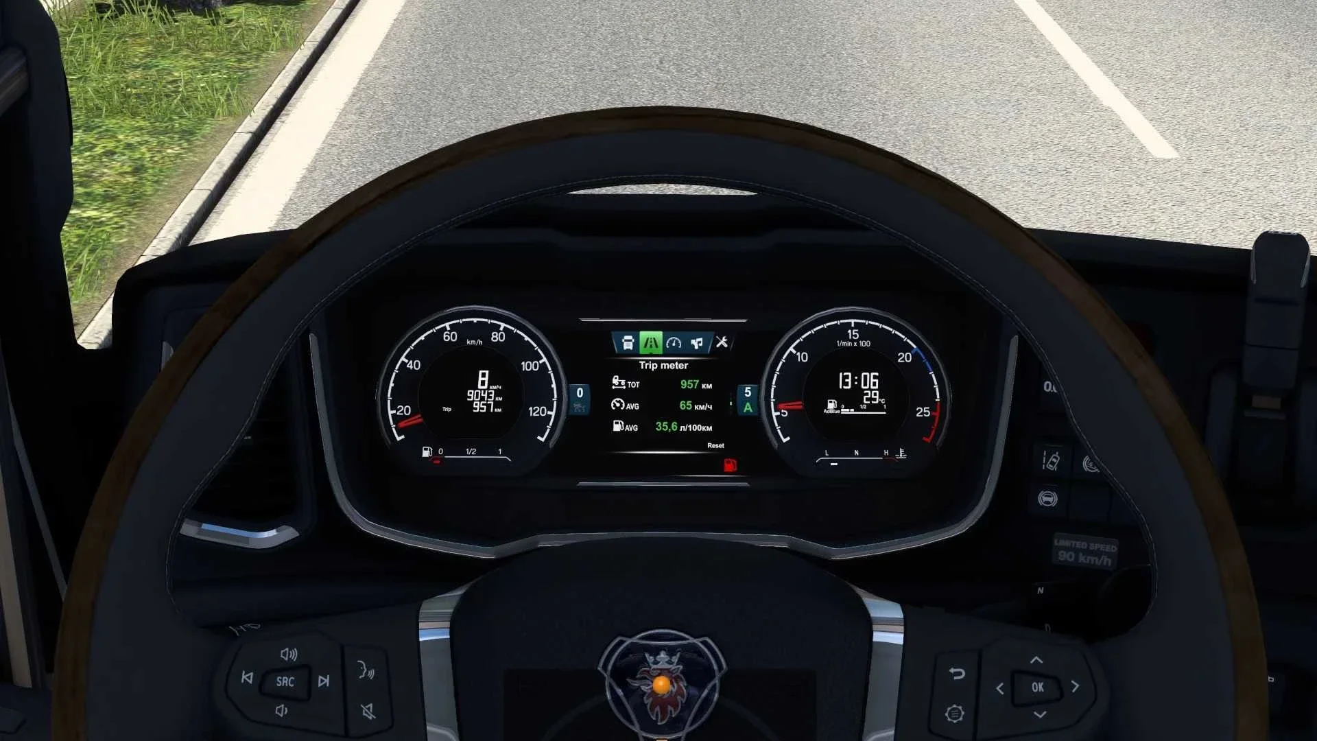 Scania NG Improved Dashboard v1.58 2