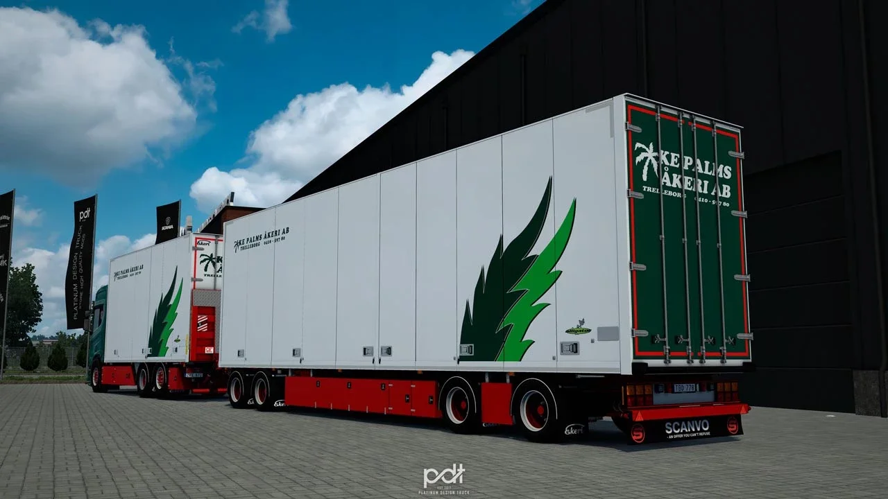 Scania R520 KE Palms Akeri + Trailer v14 2