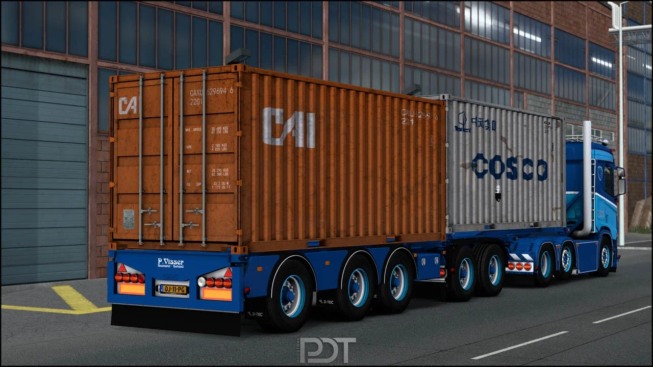 Scania R650 + Trailer P.Visser v4.0 2