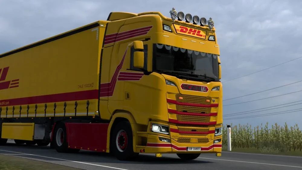 DHL Skin for NG Scania S v1.0 3