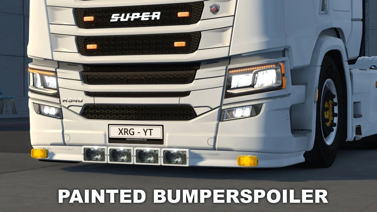 Painted Bumperspoiler for Scania Next Gen S/R 3