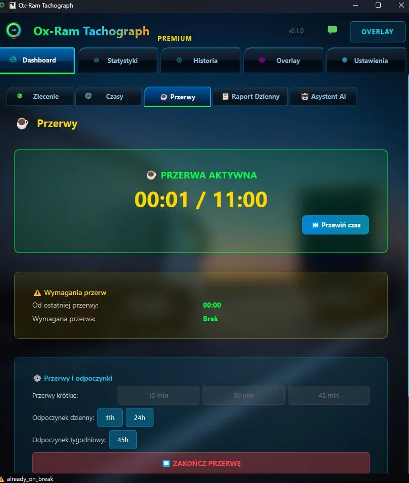 Ox-Ram Tachograph v1.0 3