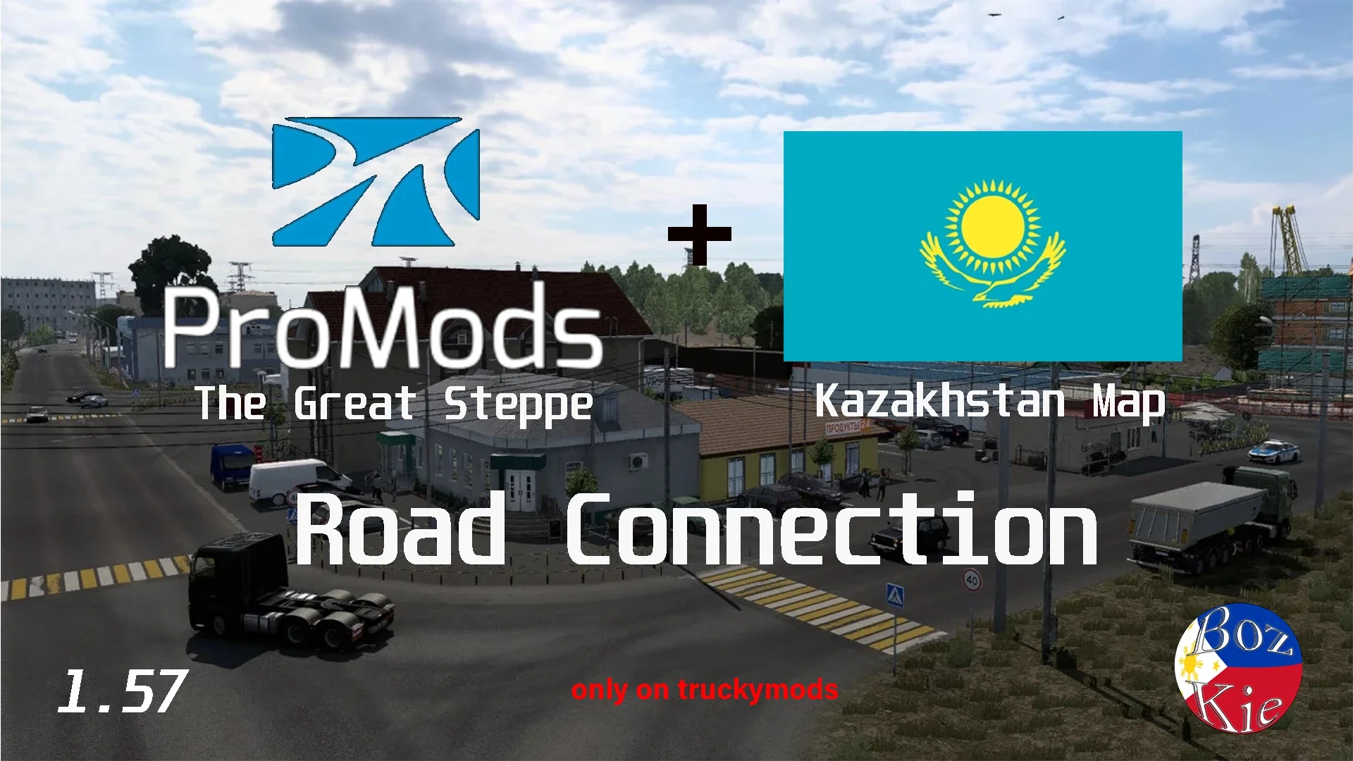 ProMods The Great Steppe (TGS) - Kazakhstan Map Road Connection & Fix V0.6