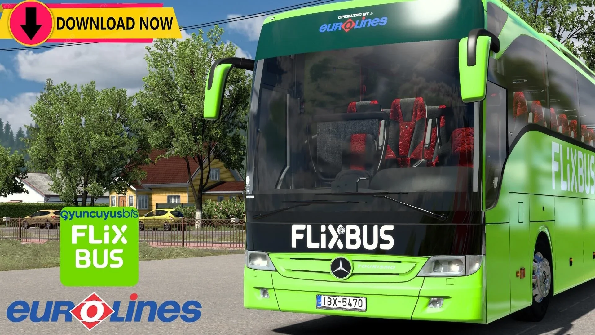 MB Tourismo 16 Relax Flixbus X Eurolines Skin Pack v1.0