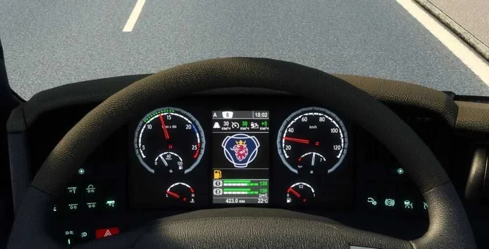 Scania R 2009 and Streamline Improved Dashboard V1.58 2