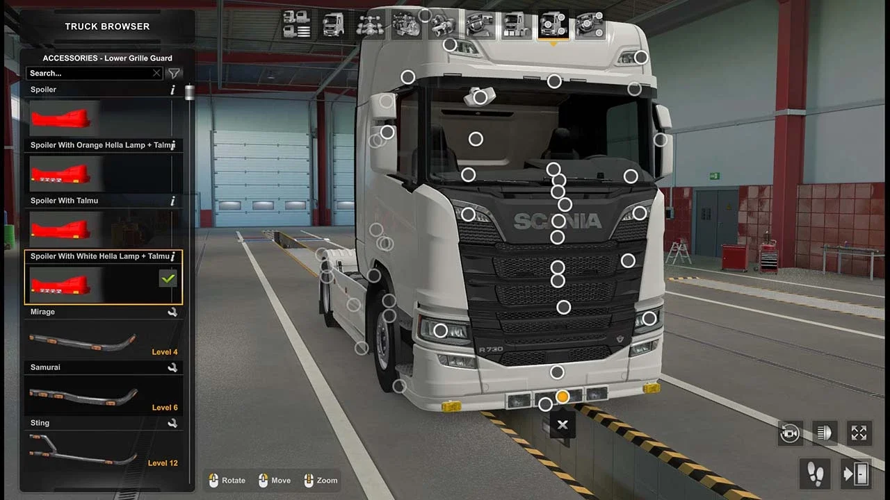 Painted Bumperspoiler for Scania Next Gen S/R 2