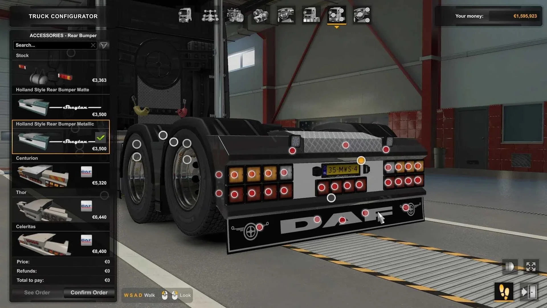 DAF XF Holland Style Rear Bumper v1.58 3