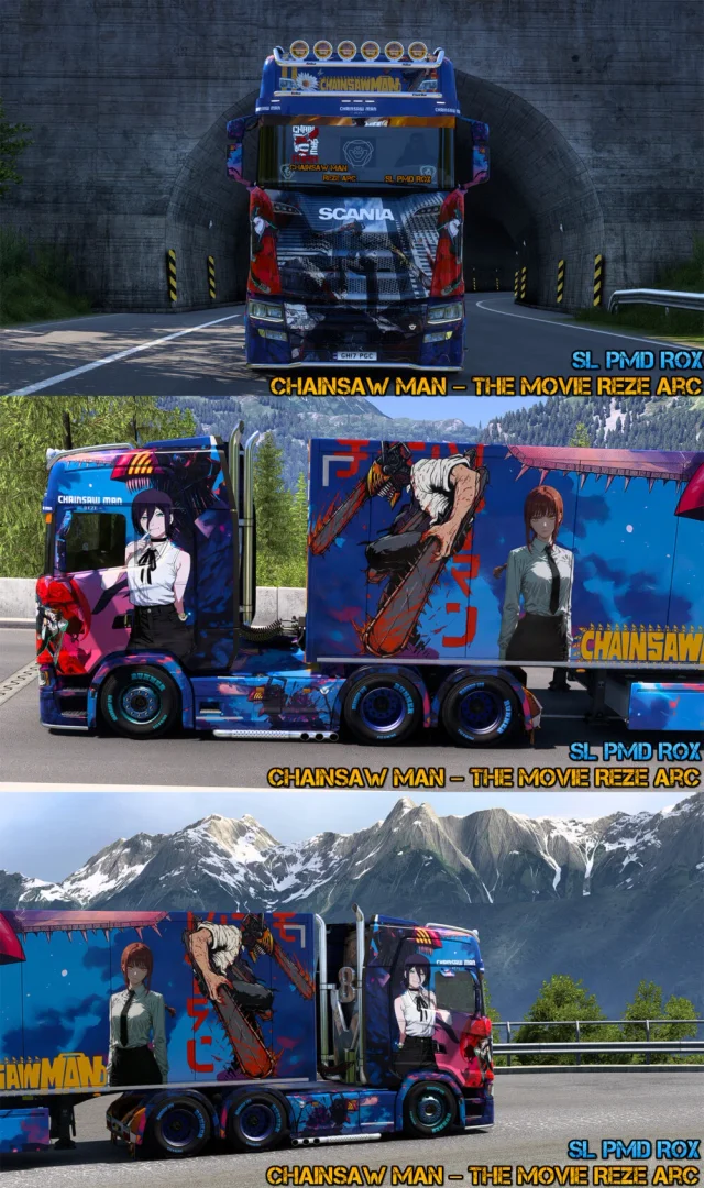 Scania Chainsaw Man The Movie Reze Arc Skin 3