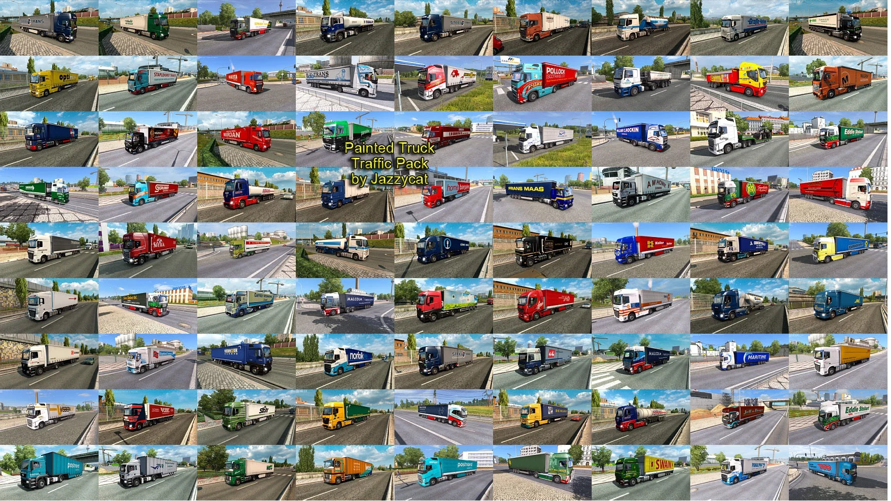 Painted Truck Traffic Pack v18.7.12 2