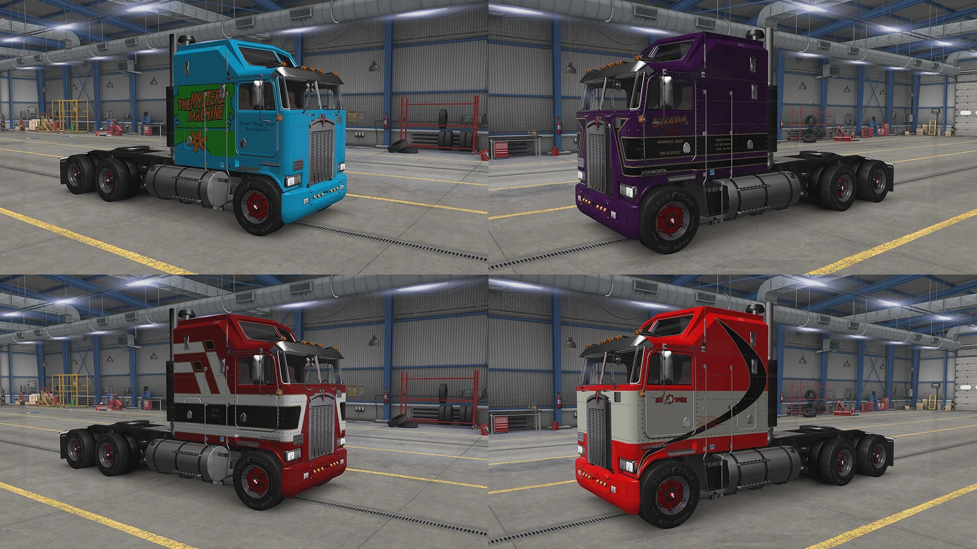 KENWORTH K100 SKINS PACK v7.0