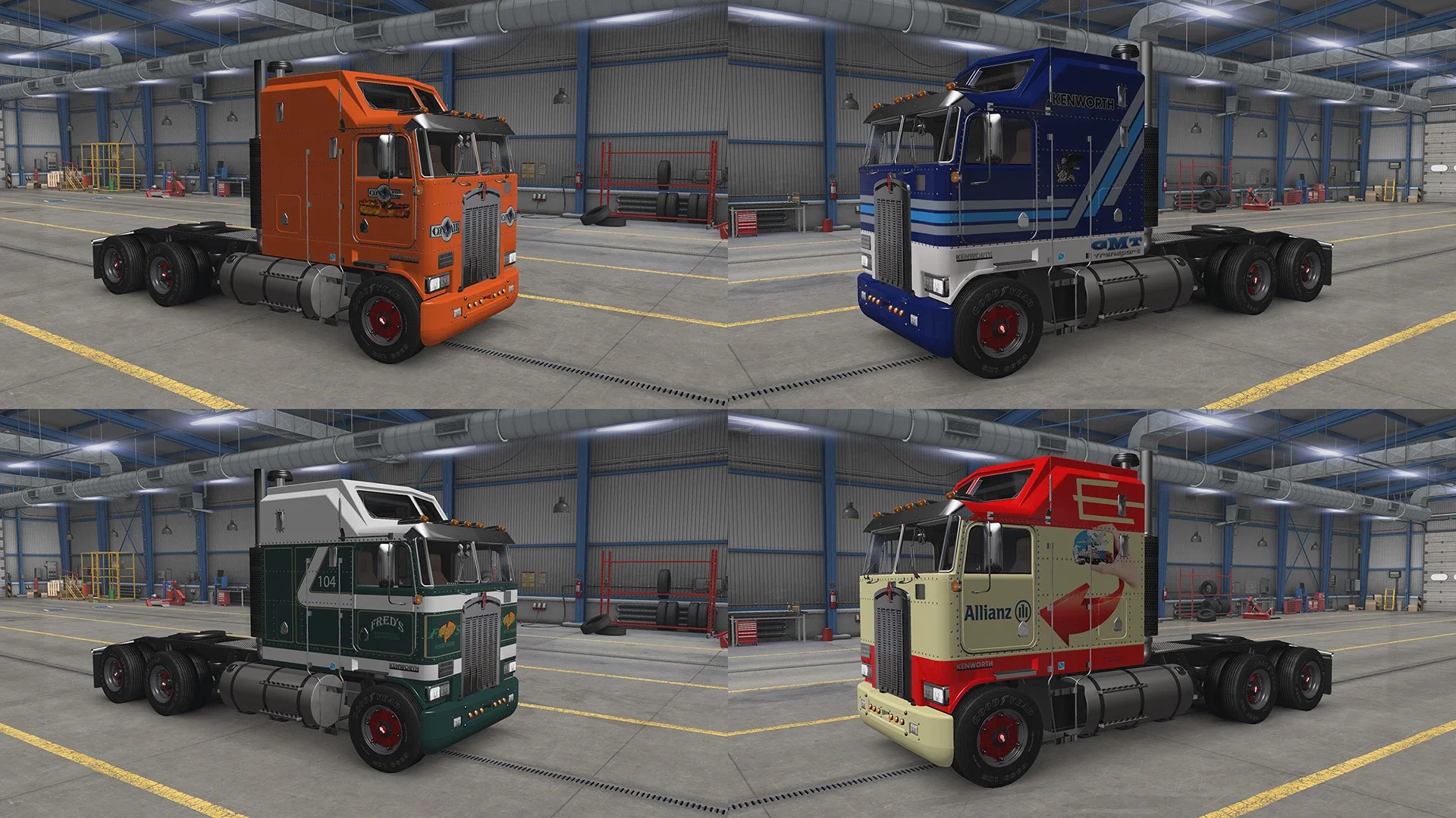 KENWORTH K100 SKINS PACK v8.0 2