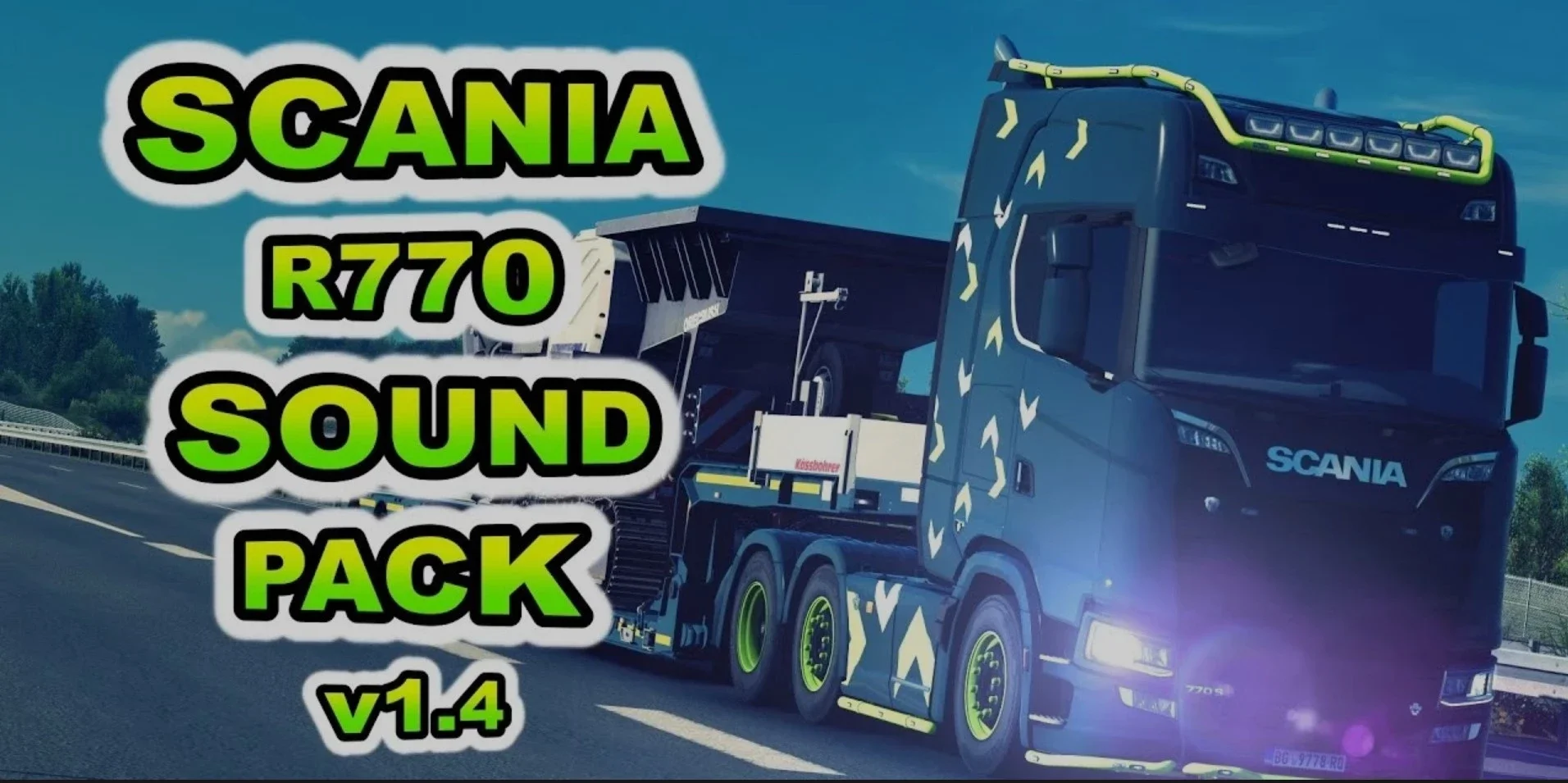Jan Volmer Scania R770 V8 Open Pipe Sound v1.4