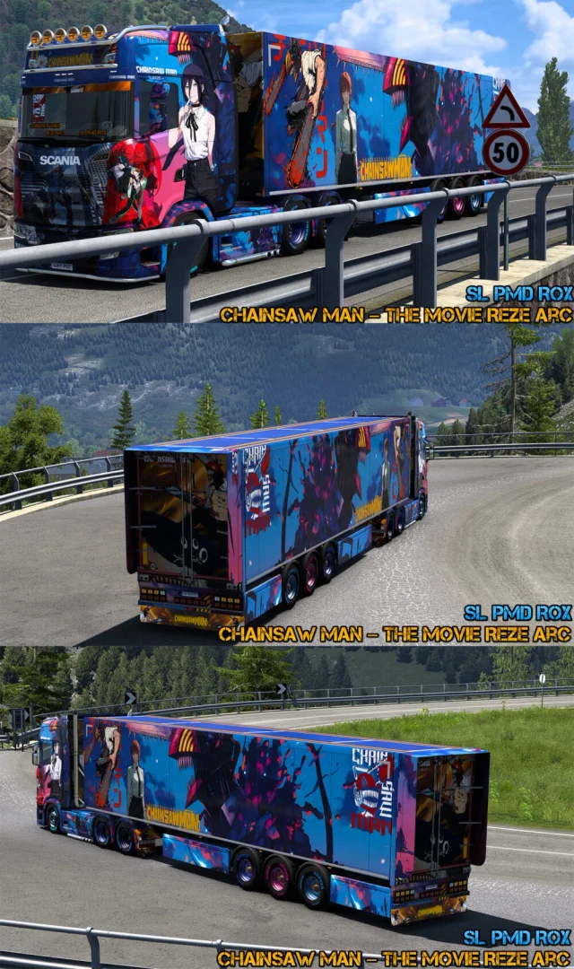 Scania Chainsaw Man The Movie Reze Arc Skin 2