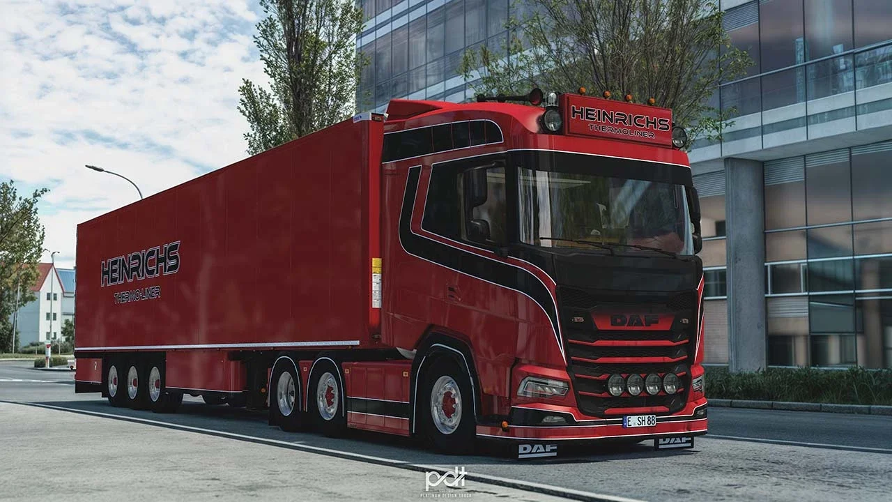 DAF XG Heinrichs Thermoliner + Trailer v5.0 4