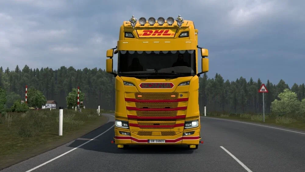 DHL Skin for NG Scania S v1.0