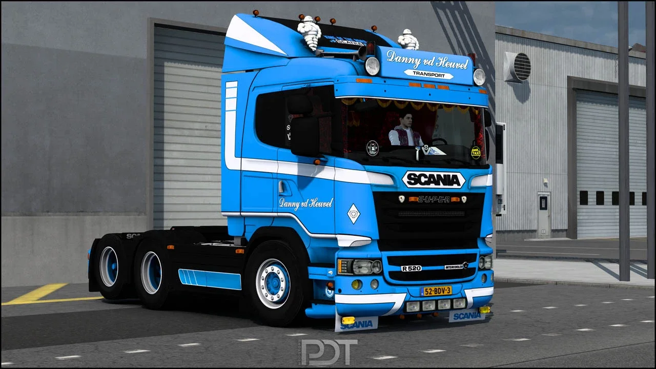 Scania R520 + Trailer Danny vd Heuvel v11 4